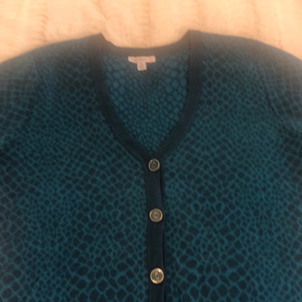 Isaac Mizrahi Live! Jacquard button front cardigan